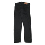 LEVI'S Mens Black Regular Fit Straight Denim Jeans W32 L32 Classic Cotton Blend