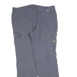 IGUANA Mens Polyester Blend Grey Regular Zip Trousers W38 L32 Outdoor Casual