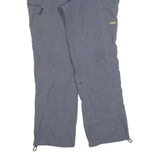IGUANA Mens Polyester Blend Grey Regular Zip Trousers W38 L32 Outdoor Casual