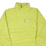 THE NORTH FACE Mens Yellow Lightweight Insulated Jacket M Polyester Blend Zip