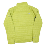 THE NORTH FACE Mens Yellow Lightweight Insulated Jacket M Polyester Blend Zip