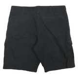 WRANGLER Mens Black Cargo Shorts L W36 Relaxed Fit Cotton Blend Comfortable