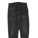 CARHARTT Womens Regular Fit Black Denim Relaxed Straight Jeans W30 L28 Zip