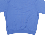 KORET Womens Blue Cotton Blend Embroidered Crew Neck XL Casual Sweatshirt