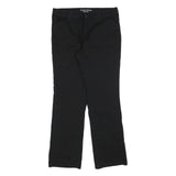 DICKIES Womens Cotton Blend Black Relaxed Straight Trousers W32 L30 Workwear