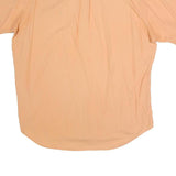RALPH LAUREN Mens Peach Shirt XL Cotton Blend Short Sleeve Casual
