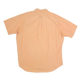 RALPH LAUREN Mens Peach Shirt XL Cotton Blend Short Sleeve Casual