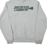 CHAMPION Mens Grey Smithfield Lacrosse Hoodie S Cotton Blend Pullover