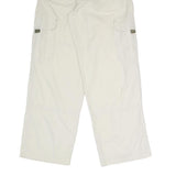 HERE & THERE Womens Polyester Blend Beige Regular Cargo Trousers W28 L30 Casual