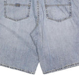 U.S. POLO ASSN Mens Denim Blue Casual Shorts XL W38 Cotton Blend Relaxed Fit