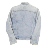 LEVI'S Womens Blue Cotton Blend Denim Jacket S Button Plain Classic Fit