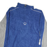 NFL Mens Blue & Grey Zip Jacket L Polyester NFL Logo Casual Sportswear