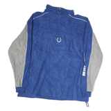 NFL Mens Blue & Grey Zip Jacket L Polyester NFL Logo Casual Sportswear