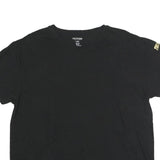 TRUE RELIGION Mens Black Gold Logo T-Shirt L Short Sleeve Crew Neck Cotton