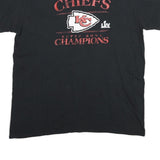 FANATICS Mens Black Chiefs Super Bowl Champions Graphic T-Shirt XL Short Sleeve