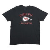 FANATICS Mens Black Chiefs Super Bowl Champions Graphic T-Shirt XL Short Sleeve