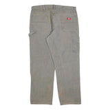 DICKIES Mens Regular Fit Grey Cotton Blend Jeans W36 L32 Workwear Classic