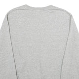 NIKE Mens Grey Crew Neck L Sweatshirt Cotton Blend Casual Comfortable