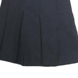 TOMMY HILFIGER Womens Black Pleated Mini Cotton Skirt XS Signature Style