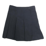 TOMMY HILFIGER Womens Black Pleated Mini Cotton Skirt XS Signature Style