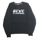 RUSSELL ATHLETIC Mens Black GCVC Volleyball Crew Neck L Cotton Sweatshirt