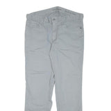 CALVIN KLEIN JEANS Mens Cotton Blend Slim Light Grey Slim Straight Trousers W34