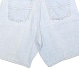 BUGLE BOY Mens Light Blue Denim Casual Shorts M W30 Classic Fit Cotton Blend