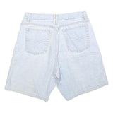 BUGLE BOY Mens Light Blue Denim Casual Shorts M W30 Classic Fit Cotton Blend
