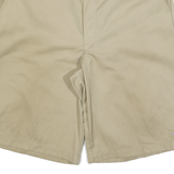 DICKIES Mens Shorts Beige Casual L W36 Cotton Blend Workwear Logo