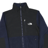 THE NORTH FACE Womens Navy & Black Fleece Jacket M Polyester Blend Zip Outdoor