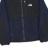 THE NORTH FACE Womens Navy & Black Fleece Jacket M Polyester Blend Zip Outdoor