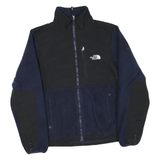 THE NORTH FACE Womens Navy & Black Fleece Jacket M Polyester Blend Zip Outdoor