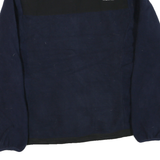 THE NORTH FACE Womens Navy & Black Fleece Jacket M Polyester Blend Zip Outdoor