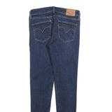 LEVI'S 711 Womens Slim Blue Denim Jeans W26 L30 Classic Cotton Blend Zip
