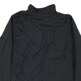 NIKE Womens Black Zip Jacket L Nylon Plain Lightweight Sportswear