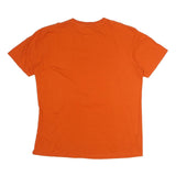 NFL Mens Orange Broncos Football Graphic T-Shirt L Short Sleeve Crew Neck