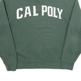 JANSPORT Mens Green Cal Poly 1/4 Zip S Sweatshirt Cotton Blend Pullover