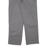 DICKIES Mens Cotton Blend Grey Regular Fit Straight Leg Trousers W34 L29