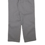 DICKIES Mens Cotton Blend Grey Regular Fit Straight Leg Trousers W34 L29