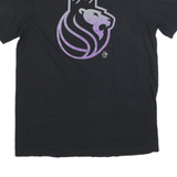 NBA Mens Black Purple Graphic T-Shirt L Short Sleeve Crew Neck Basketball