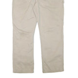 CARHARTT Mens Beige Relaxed Straight Trousers W38 L28 Cotton Blend Zip Casual