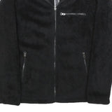 FILA Womens Black Zip Jacket S Polyester Plain Casual Sportswear Outerwear