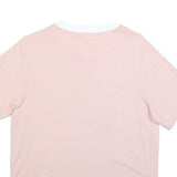ADIDAS Womens Pink & White Graphic T-Shirt UK 8 Short Sleeve Crew Neck Casual