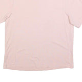 ADIDAS Womens Pink & White Graphic T-Shirt UK 8 Short Sleeve Crew Neck Casual