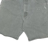 WRANGLER Mens Grey Casual Cotton Blend L W36 Relaxed Fit Shorts