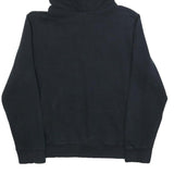 ADIDAS Womens Black Hoodie UK 22 Cotton Blend Casual Pullover Sweatshirt