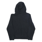 ADIDAS Womens Black Hoodie UK 22 Cotton Blend Casual Pullover Sweatshirt
