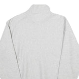 CHAMPION REVERSE WEAVE Mens Grey Half Zip Sweatshirt S Cotton Blend Casual