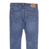 LEVI'S Mens Blue Regular Straight Denim Medium W36 L30 Zip Casual Jeans