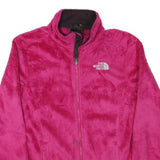 THE NORTH FACE Womens Pink Jacket S Polyester Blend Fleece Zip Casual Outdoor